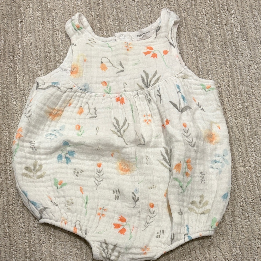 Angel Dear Floral Onsie in Cream and Pastels